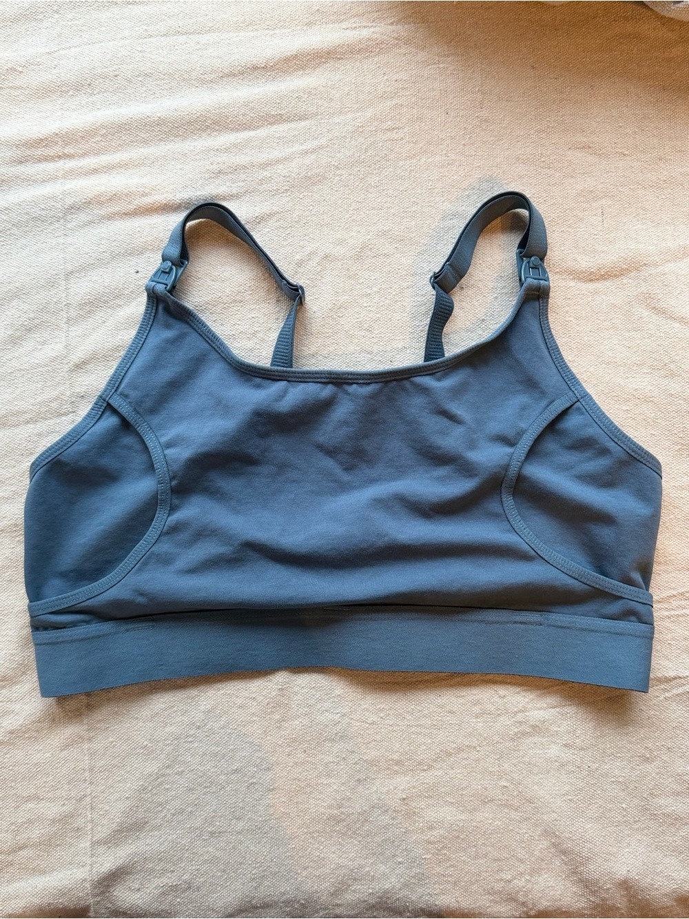 Seamless Nursing Bralette in Slate Blue - Picture 2 of 4